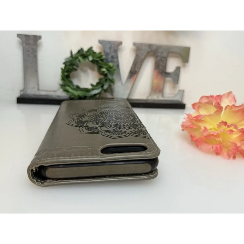 Caseowl Wallet Mandala Design‎ Two Pc Detachable Case Compatible With iPhone 12